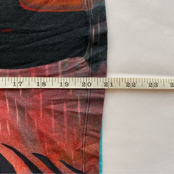 Rare Y2K Custo Barcelona Colorful Contrast Aloha Print Long Sleeve Top Size 2 - Picture 13 of 13